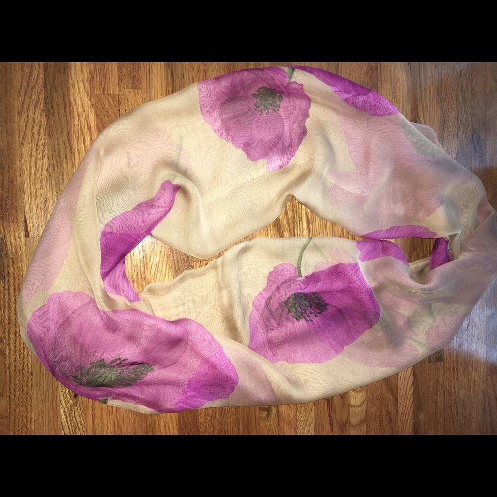 Chiffon infinity scarf